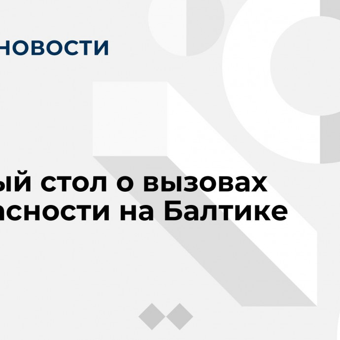 Круглый стол о вызовах безопасности на Балтике