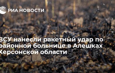 ВСУ нанесли ракетный удар по районной больнице в Алешках Херсонской области