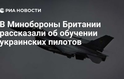 В Минобороны Британии рассказали об обучении украинских пилотов