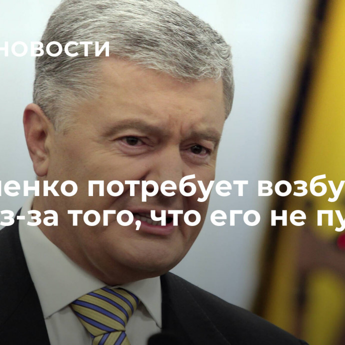 Порошенко потребует возбудить дело из-за того, что его не пустили в США