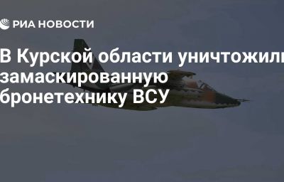 В Курской области уничтожили замаскированную бронетехнику ВСУ