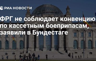 ФРГ не соблюдает конвенцию по кассетным боеприпасам, заявили в Бундестаге