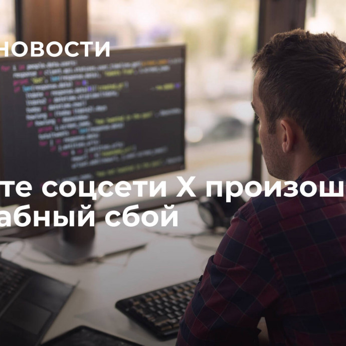 В работе соцсети X произошел масштабный сбой