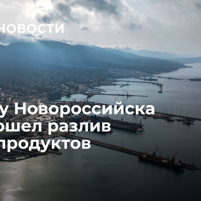 В порту Новороссийска произошел разлив нефтепродуктов