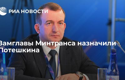 Замглавы Минтранса назначили Потешкина