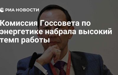 Комиссия Госсовета по энергетике набрала высокий темп работы