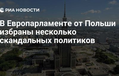 В Европарламенте от Польши избраны несколько скандальных политиков