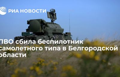 ПВО сбила беспилотник самолетного типа в Белгородской области