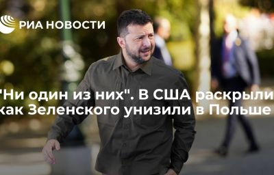 "Ни один из них". В США раскрыли, как Зеленского унизили в Польше