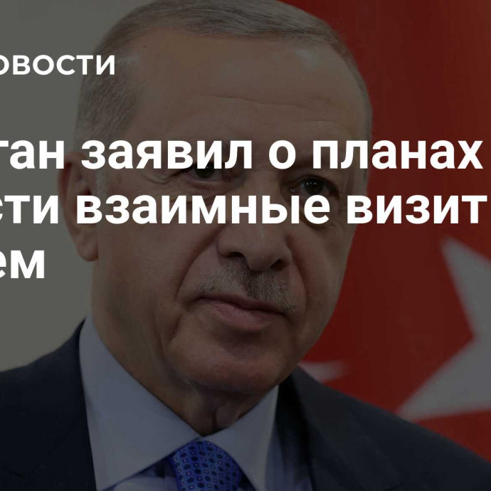 Эрдоган заявил о планах нанести взаимные визиты с Китаем