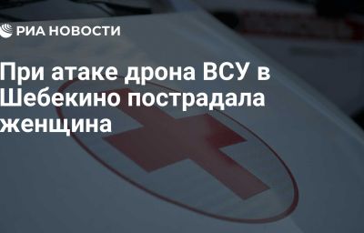 При атаке дрона ВСУ в Шебекино пострадала женщина