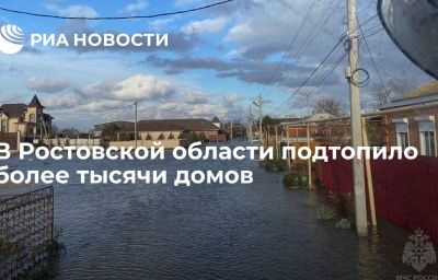 В Ростовской области подтопило более тысячи домов