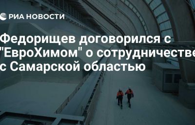 Федорищев договорился с "ЕвроХимом" о сотрудничестве с Самарской областью