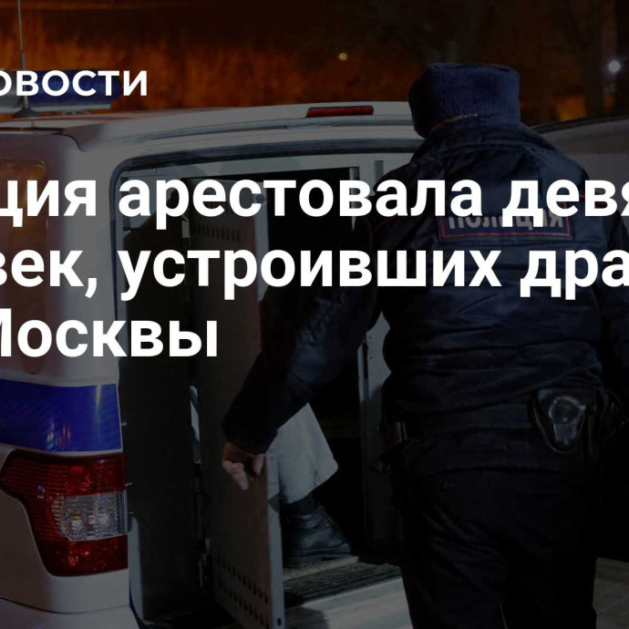 Полиция арестовала девять человек, устроивших драку на юге Москвы