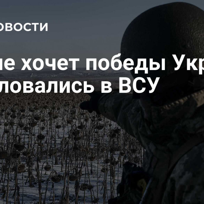 Мир не хочет победы Украины, пожаловались в ВСУ