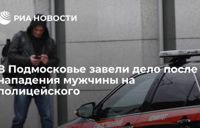 В Подмосковье завели дело после нападения мужчины на полицейского