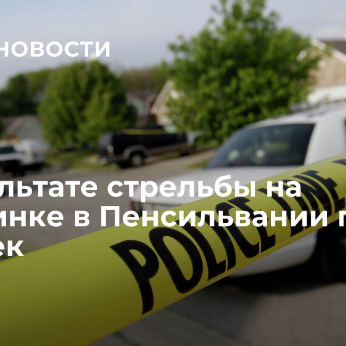 В результате стрельбы на вечеринке в Пенсильвании погиб человек