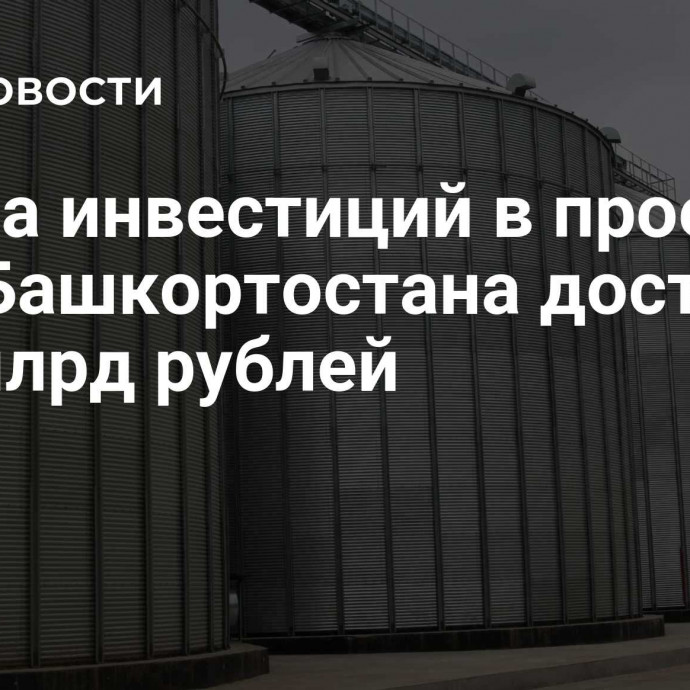 Сумма инвестиций в проекты АПК Башкортостана достигла 108 млрд рублей