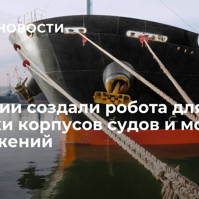 В России создали робота для очистки корпусов судов и морских сооружений