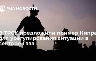 В ТРСК предложили пример Кипра для урегулирования ситуации в секторе Газа