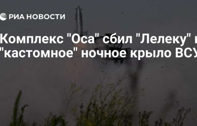 Комплекс "Оса" сбил "Лелеку" и "кастомное" ночное крыло ВСУ