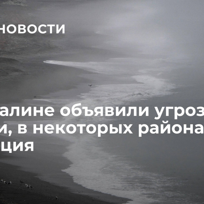 На Сахалине объявили угрозу цунами, в некоторых районах идет эвакуация