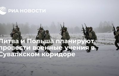 Литва и Польша планируют провести военные учения в Сувалкском коридоре