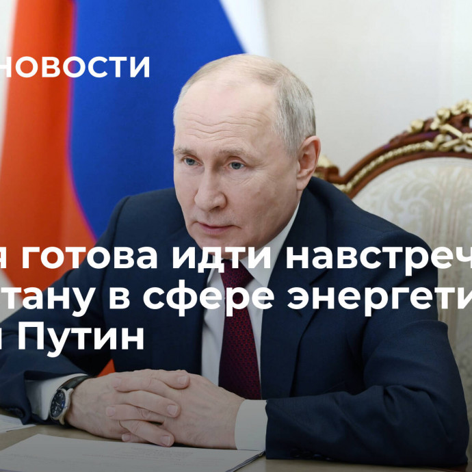 Россия готова идти навстречу Казахстану в сфере энергетики, заявил Путин