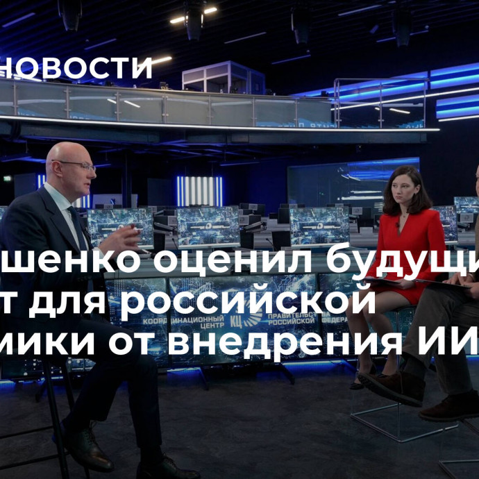 Чернышенко оценил будущий эффект для российской экономики от внедрения ИИ