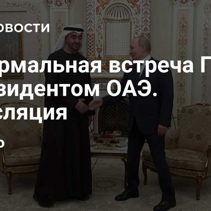 Неформальная встреча Путина с президентом ОАЭ. Трансляция