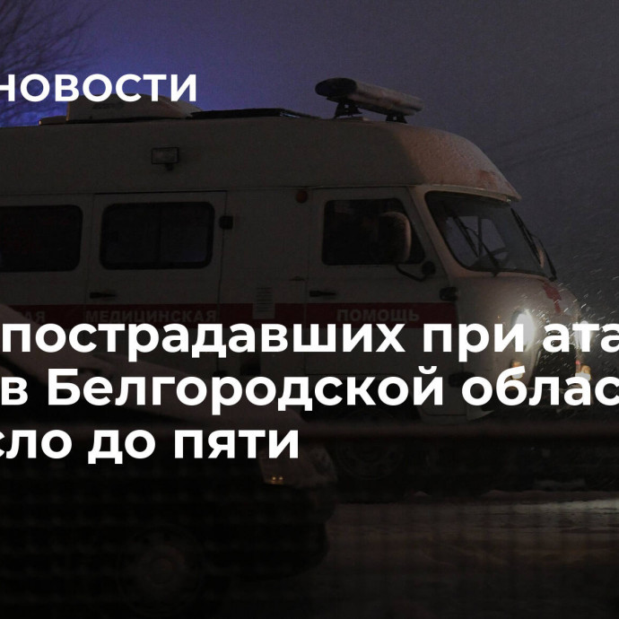 Число пострадавших при атаке дрона в Белгородской области возросло до пяти