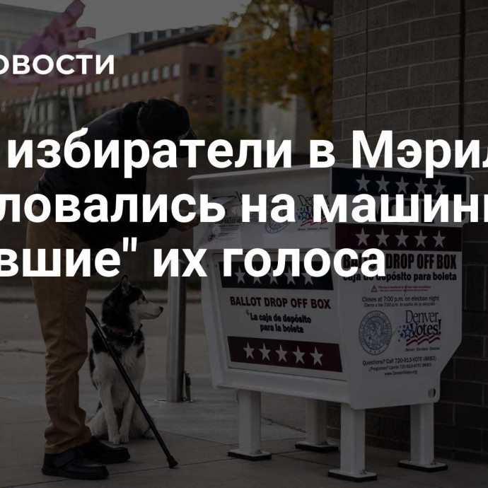 СМИ: избиратели в Мэриленде пожаловались на машины, 