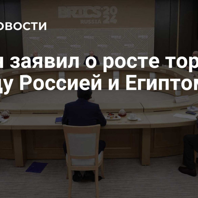 Путин заявил о росте торговли между Россией и Египтом