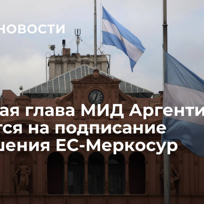 Будущая глава МИД Аргентины надеется на подписание соглашения ЕС-Меркосур