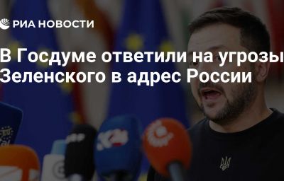 В Госдуме ответили на угрозы Зеленского в адрес России