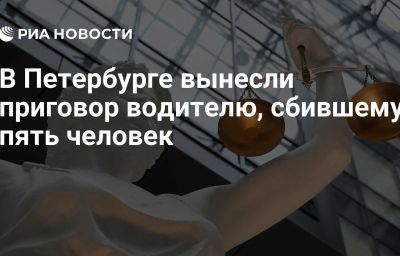 В Петербурге вынесли приговор водителю, сбившему пять человек