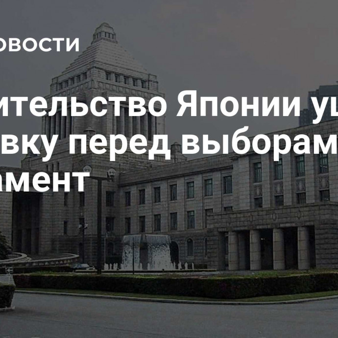 Правительство Японии ушло в отставку перед выборами в парламент