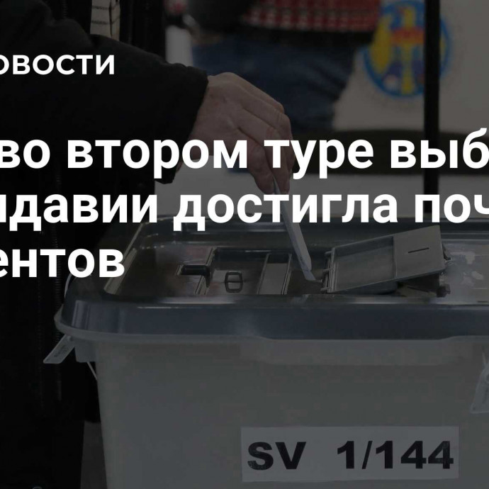 Явка во втором туре выборов в Молдавии достигла почти 30 процентов