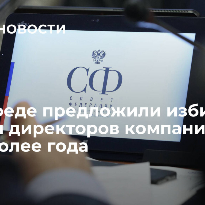 В Совфеде предложили избирать советы директоров компаний на срок более года