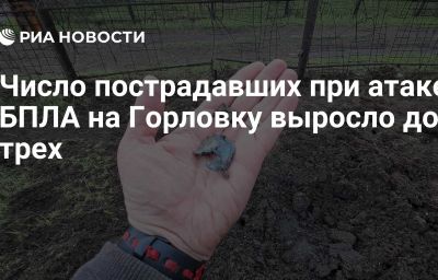 Число пострадавших при атаке БПЛА на Горловку выросло до трех