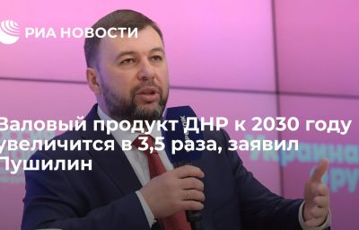 Валовый продукт ДНР к 2030 году увеличится в 3,5 раза, заявил Пушилин