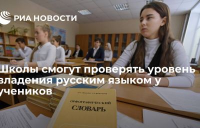 Школы смогут проверять уровень владения русским языком у учеников