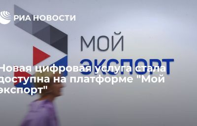 Новая цифровая услуга стала доступна на платформе "Мой экспорт"