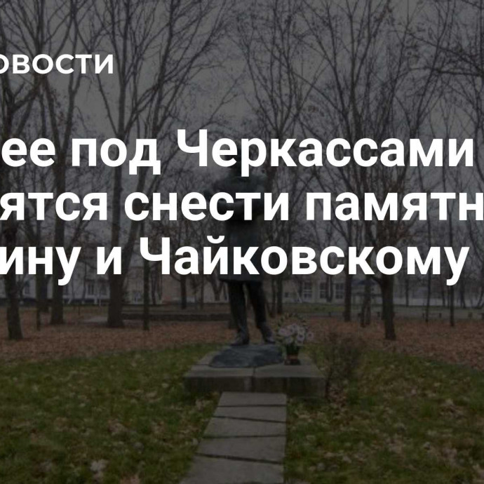 В музее под Черкассами готовятся снести памятники Пушкину и Чайковскому