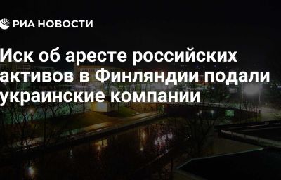 Иск об аресте российских активов в Финляндии подали украинские компании