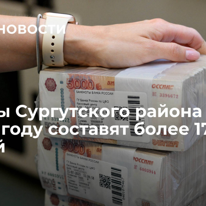 Доходы Сургутского района Югры в 2024 году составят более 17 млрд рублей