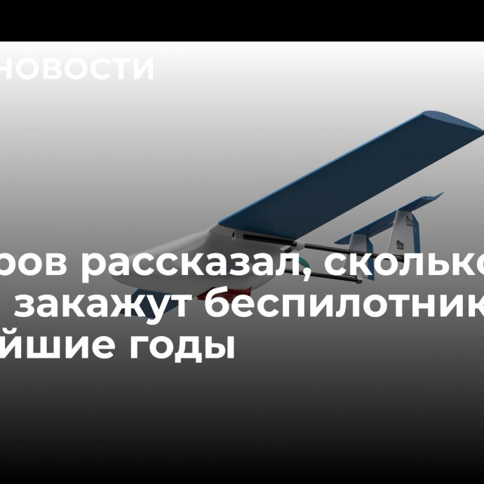 Мантуров рассказал, сколько власти закажут беспилотников в ближайшие годы