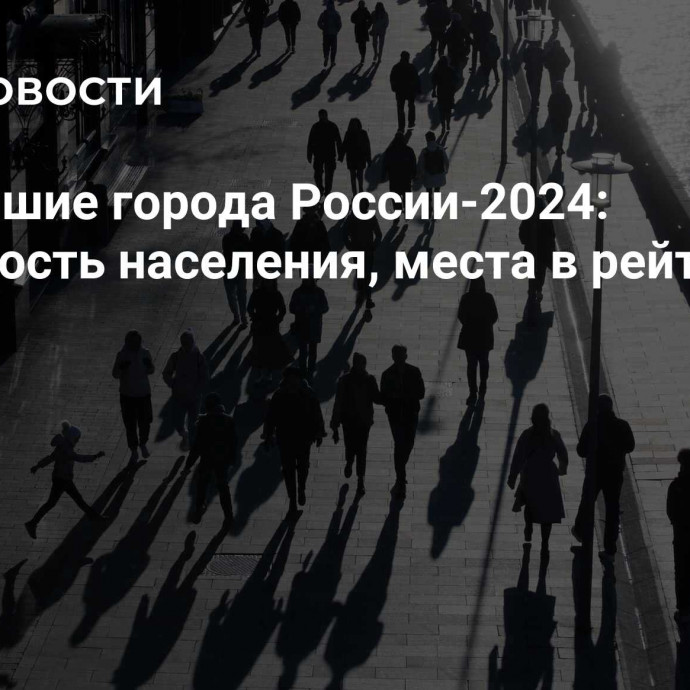 Крупнейшие города России-2024: численность населения, места в рейтингах