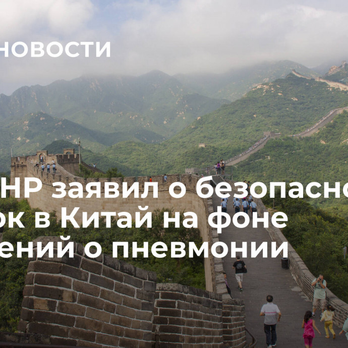 МИД КНР заявил о безопасности поездок в Китай на фоне сообщений о пневмонии