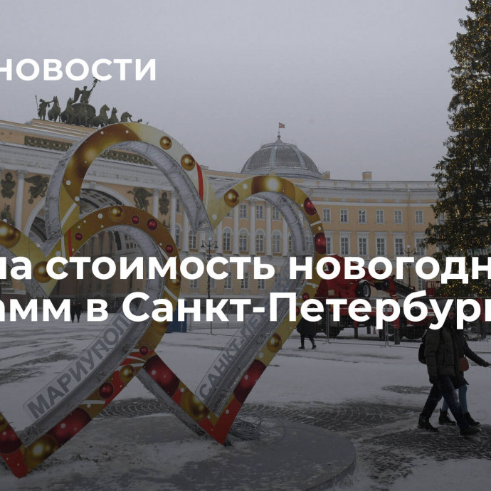 Названа стоимость новогодних программ в Санкт-Петербурге